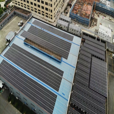 昆山城邦益達1000KW彩鋼瓦屋面光伏電站